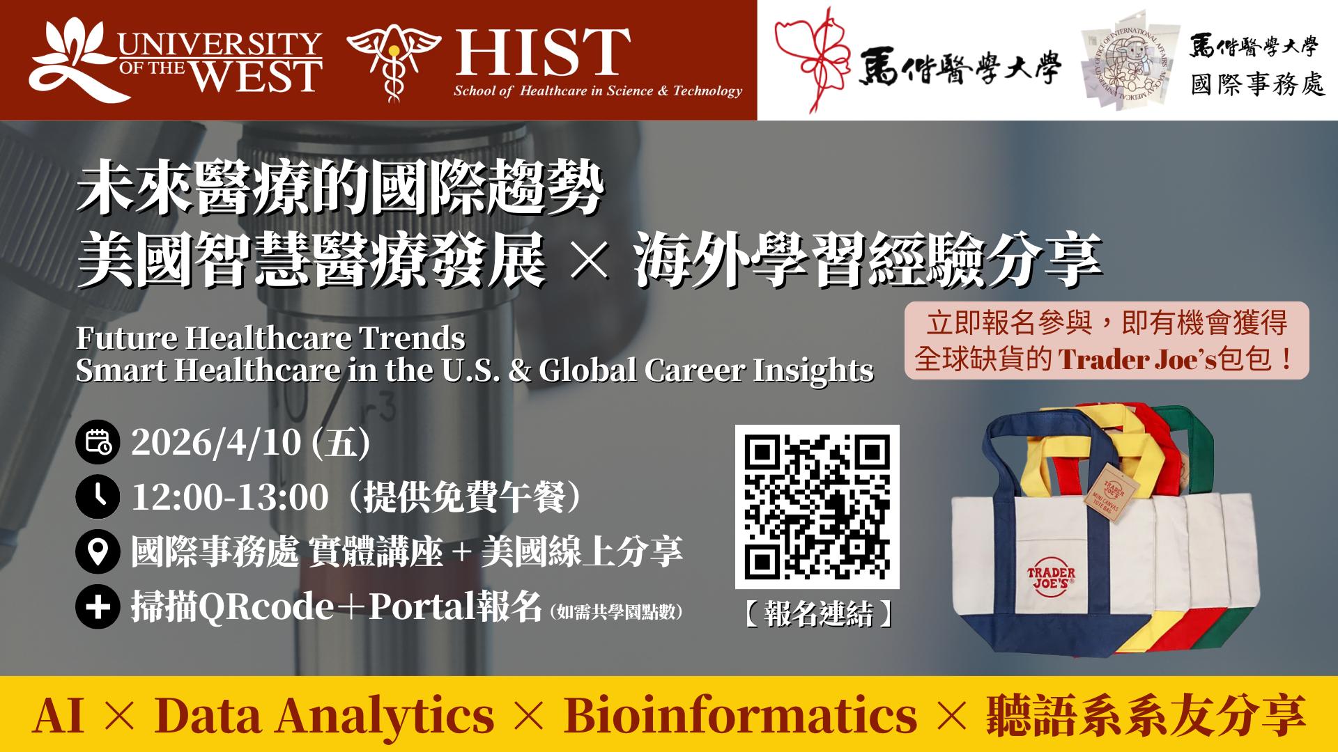 MMU 未來醫療的國際趨勢 美國智慧醫療發展 × 海外學習經驗分享